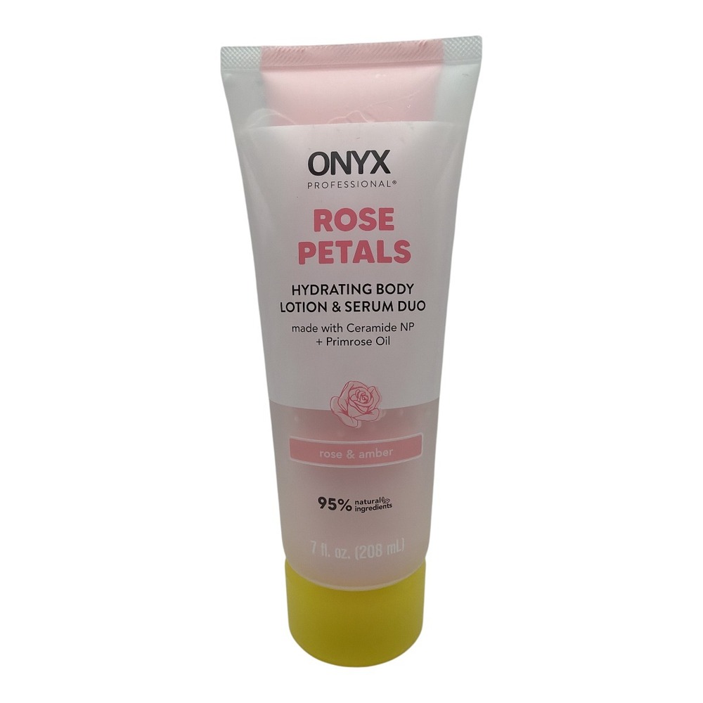 Onyx Rose Petals Hydating Body Lotion &‎ Serum Duo x2 Ceramide NP + Primrose Oil